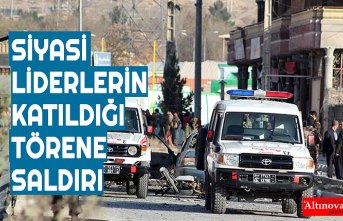 Siyasi liderlerin de katıldığı anma törenine saldırı