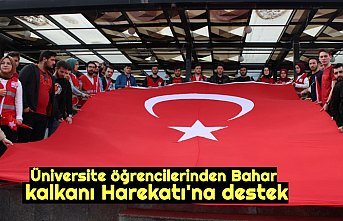 Üniversite öğrencilerinden Bahar kalkanı Harekatı'na destek