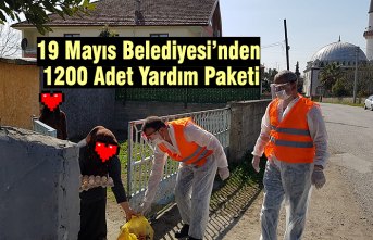 19 Mayıs Belediyesi’nden 1200 Adet Yardım Paketi