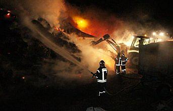 Amasya'da yangın sonucu 1 hayvan telef oldu, 120 ton saman yandı