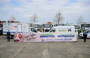 Belediye çalışanlarından sağlık çalışanlarına destek