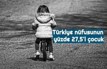 Türkiye nüfusunun yüzde 27,5'i çocuk