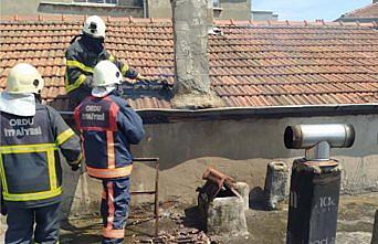 Ünye'de baca yangını