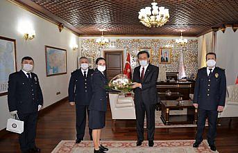 Vali Ümit'e polislerden ziyaret