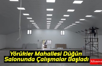 Yörükler Mahallesi Düğün Salonunda Çalışmalar Başladı