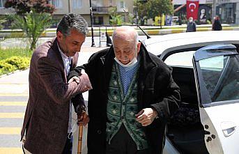 Zabıtaya hitabıyla duygulandıran Burhan amca Mersin'de tedavi edilecek