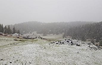 Artvin'de yüksek kesimler beyaza büründü