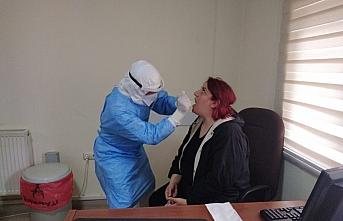 Görele'de berber ve kuaförlere Kovid-19 testi yapıldı