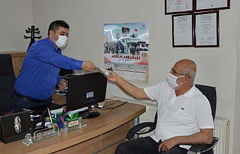 Havza TSO'dan üyelerine maske desteği