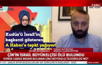 Kudüs'ü İsrail'in başkenti gösteren A Haber'e tepki yağıyor!
