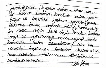 Ordu'da karantinaya alınan vatandaşlar memnuniyetlerini mektuplarla anlattı