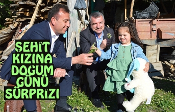 ŞEHİT KIZINA DOĞUM GÜNÜ SÜRPRİZİ