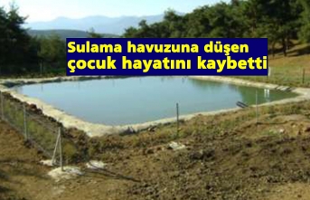 Sulama havuzuna düşen çocuk hayatını kaybetti