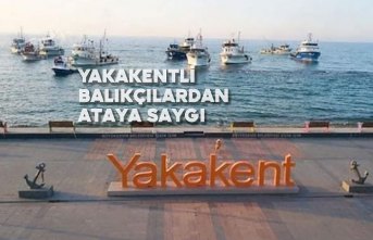 Yakakentli Balıkçılardan Ataya Saygı