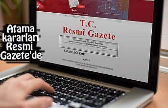 Atama kararları Resmi Gazete'de