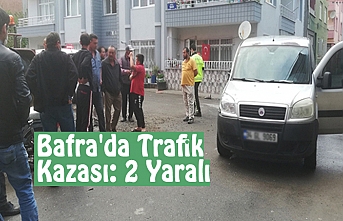 Bafra'da Trafik Kazası: 2 Yaralı