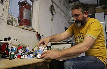 Hobi olarak başladığı ahşap oyuncak yapımını gelir kapısına dönüştürdü