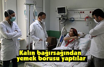 Kalın bağırsağından yemek borusu yaptılar