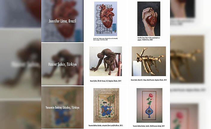 Öğretim üyelerinin açtığı online sergiye 20 ülkeden katılım