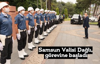 Samsun Valisi Dağlı, görevine başladı