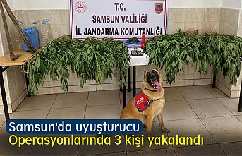 Samsun'da uyuşturucu operasyonlarında 3 kişi yakalandı