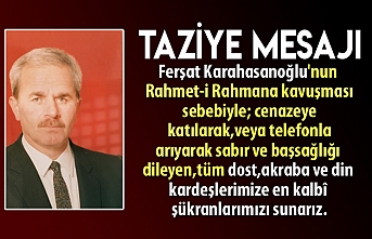 TAZİYE MESAJI