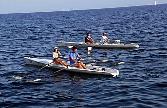Deniz küreği sporcuları Türkiye şampiyonasına hazırlanıyor