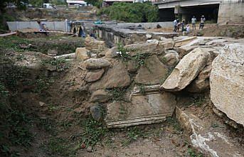 Düzce'deki tarihi Roma köprüsü gün yüzüne çıkarılıyor