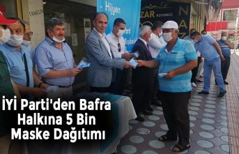 İYİ Parti'den Bafra Halkına 5 Bin Maske Dağıtımı