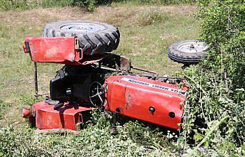 Karabük'te devrilen traktörün sürücüsü öldü