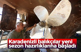Karadenizli balıkçılar yeni sezon hazırlıklarına başladı