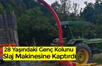 28 Yaşındaki Genç Kolunu Slaj Makinesine Kaptırdı