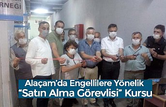 Alaçam’da Engellilere Yönelik “Satın Alma Görevlisi” Kursu