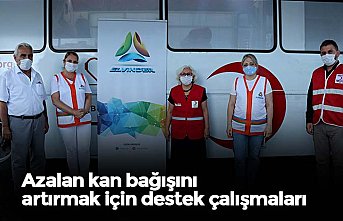 Azalan kan bağışını artırmak için destek çalışmaları