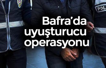 Bafra’da uyuşturucu operasyonu