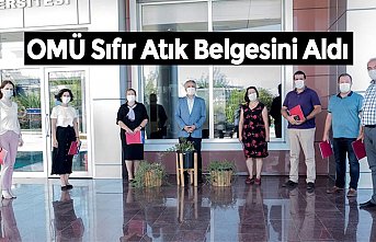 OMÜ Sıfır Atık Belgesini Aldı