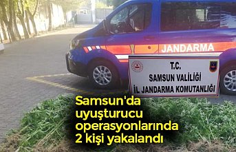 Samsun'da uyuşturucu operasyonlarında 2 kişi yakalandı
