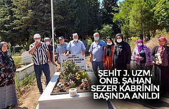 ŞEHİT J. UZM. ONB. ŞAHAN SEZER KABRİNİN BAŞINDA ANILDI