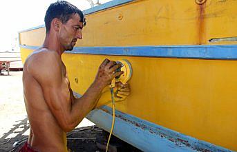 Sinoplu balıkçıların yeni sezona hazırlık heyecanı