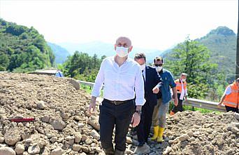 Ulaştırma ve Altyapı Bakanı Karaismailoğlu Tirebolu'da incelemelerde bulundu: