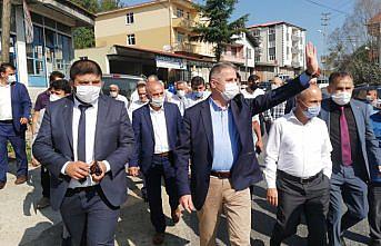 AK Parti Ereğli İlçe Başkanı Saffet Bozkurt'tan pazar yeri ziyareti