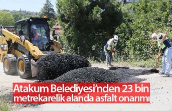 Atakum Belediyesi’nden 23 bin metrekarelik alanda asfalt onarımı