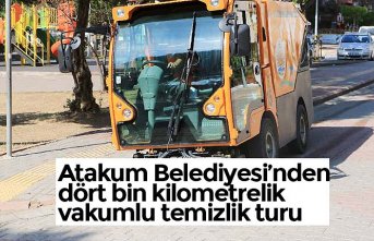 Atakum Belediyesi’nden dört bin kilometrelik vakumlu temizlik turu
