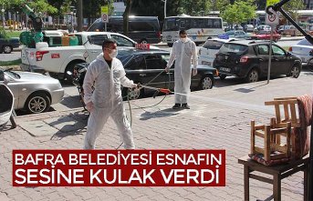 BAFRA BELEDİYESİ ESNAFIN SESİNE KULAK VERDİ