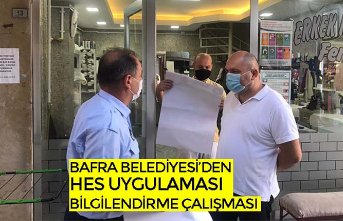 BAFRA BELEDİYESİ’DEN HES UYGULAMASI BİLGİLENDİRME ÇALIŞMASI