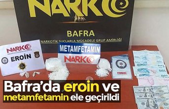 Bafra’da eroin ve metamfetamin ele geçirildi