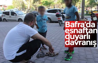 Bafra’da esnaftan duyarlı davranış