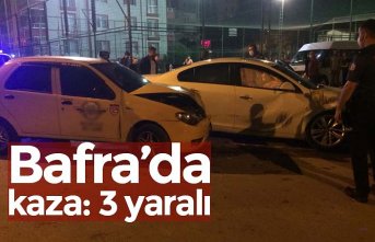 Bafra’da kaza: 3 yaralı
