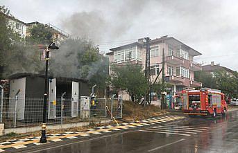 Bartın’da bir trafoda çıkan yangın söndürüldü