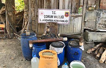 Çorum'da 783 litre kaçak içki ele geçirildi